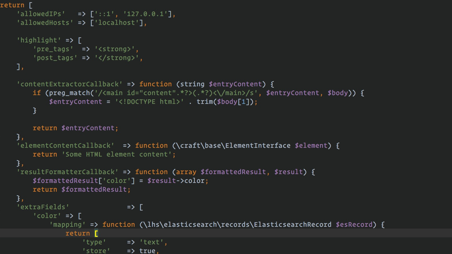 Mamp Elasticsearch